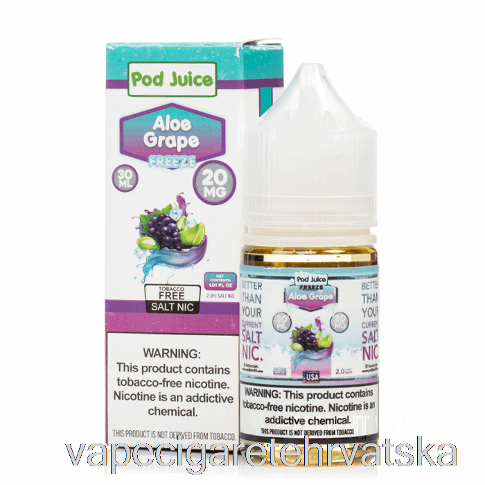 Zamrzavanje Cigareta Za Vape Aloe Grožđe - Sok Od Mahuna - 30 Ml 20 Mg